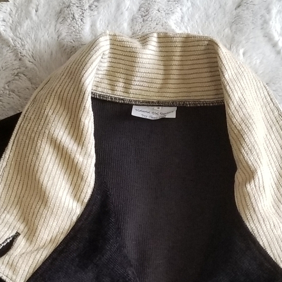 ✨️CL Material Girl Designs Corduroy Poncho Style Leaf Cape S - Picture 5 of 7